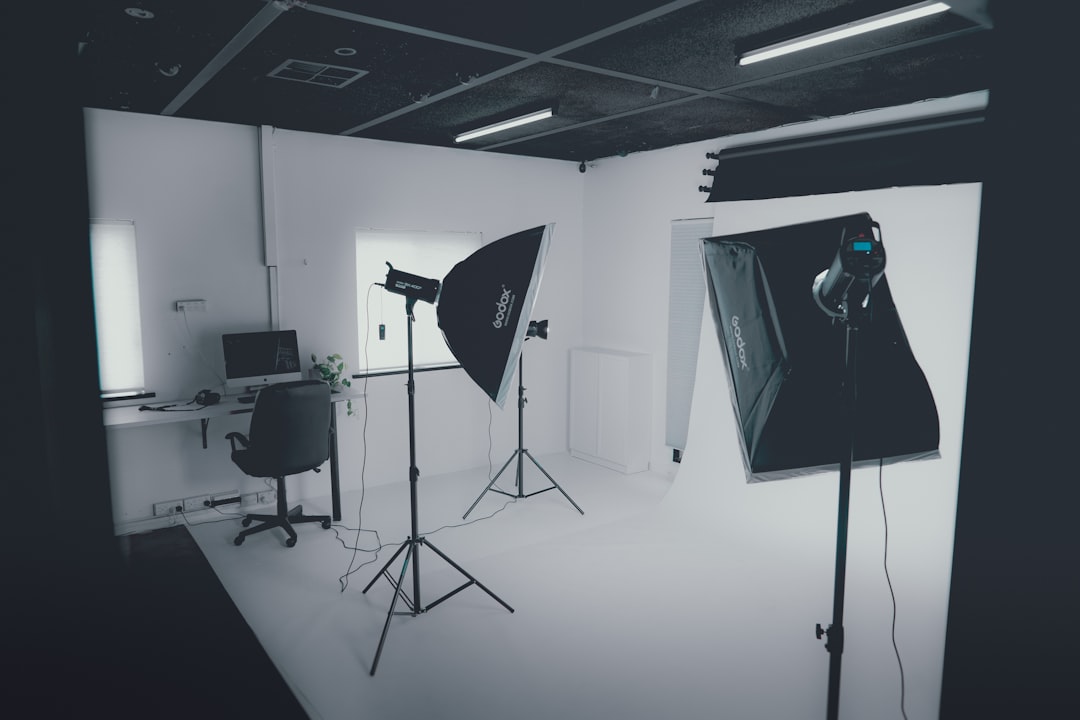 Professional studio lighting setup